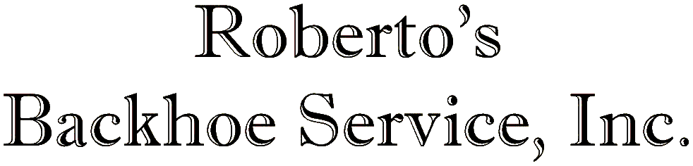 Roberto's Backhoe Service, Inc. logo