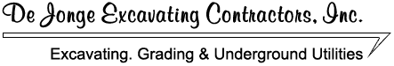 DeJonge Excavating Contractors Inc. logo