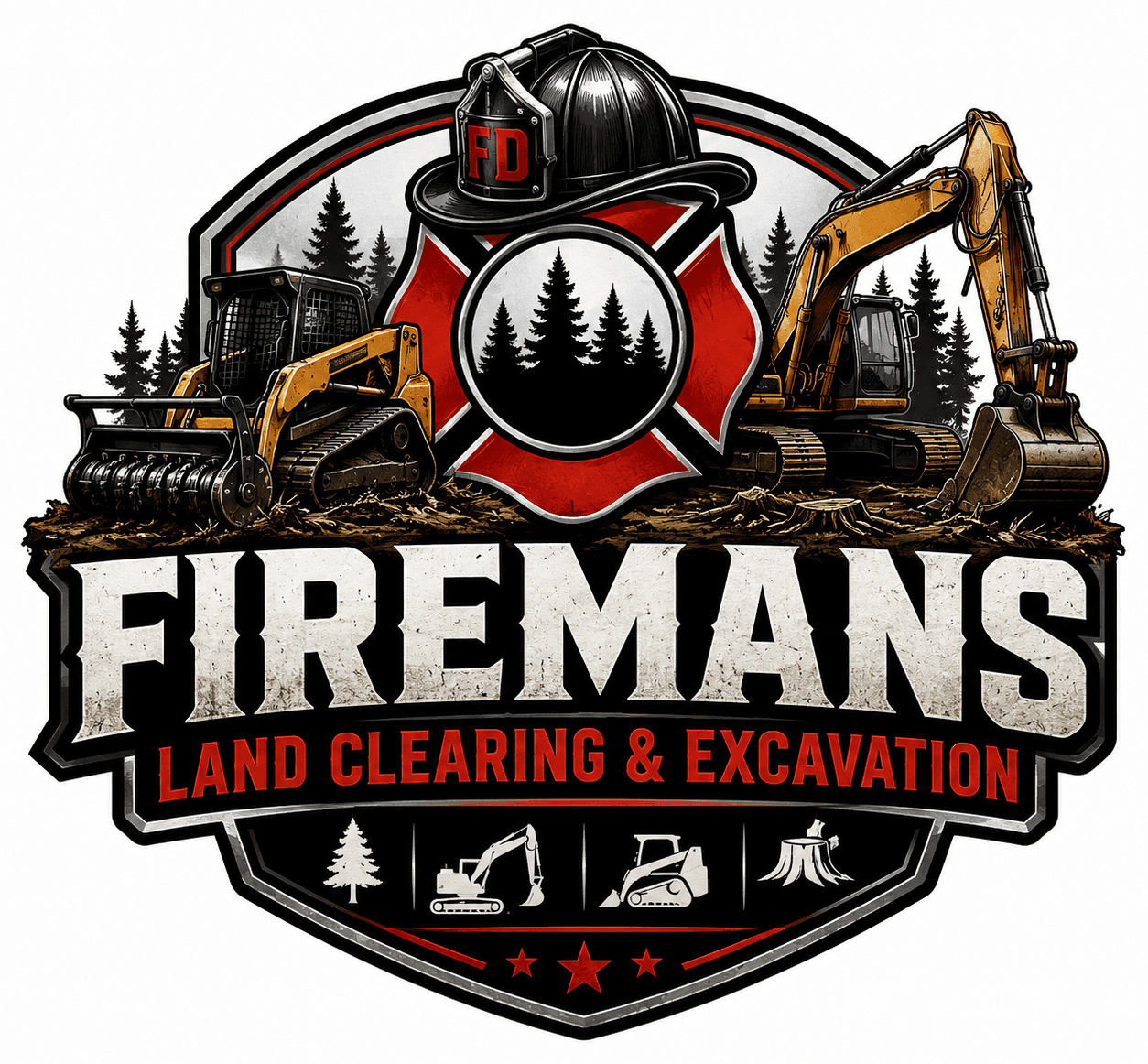 Firemans Land Clearing & Excavation logo