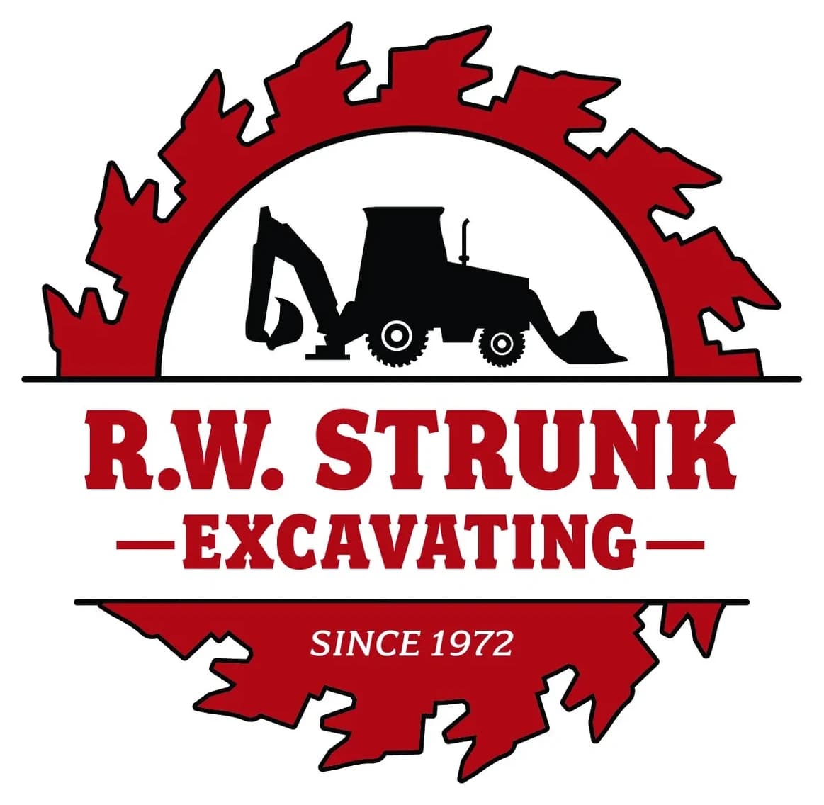 RW Strunk Excavating logo