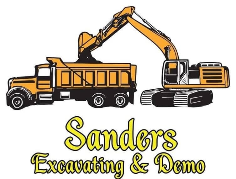 Sanders Excavating and Demo LLC with Dumpster Rentals logo